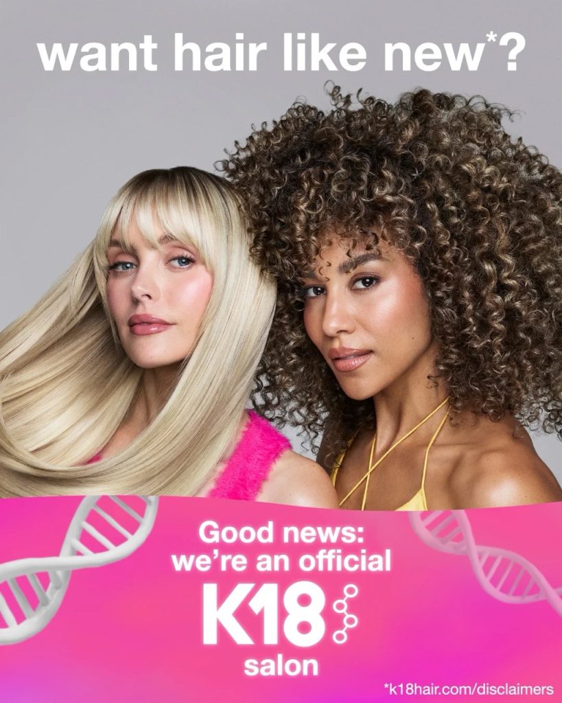 K18 Professional Molecular Repair Hair Mist and Mask treatment at Bloom Groom Hair Salon in Saigon